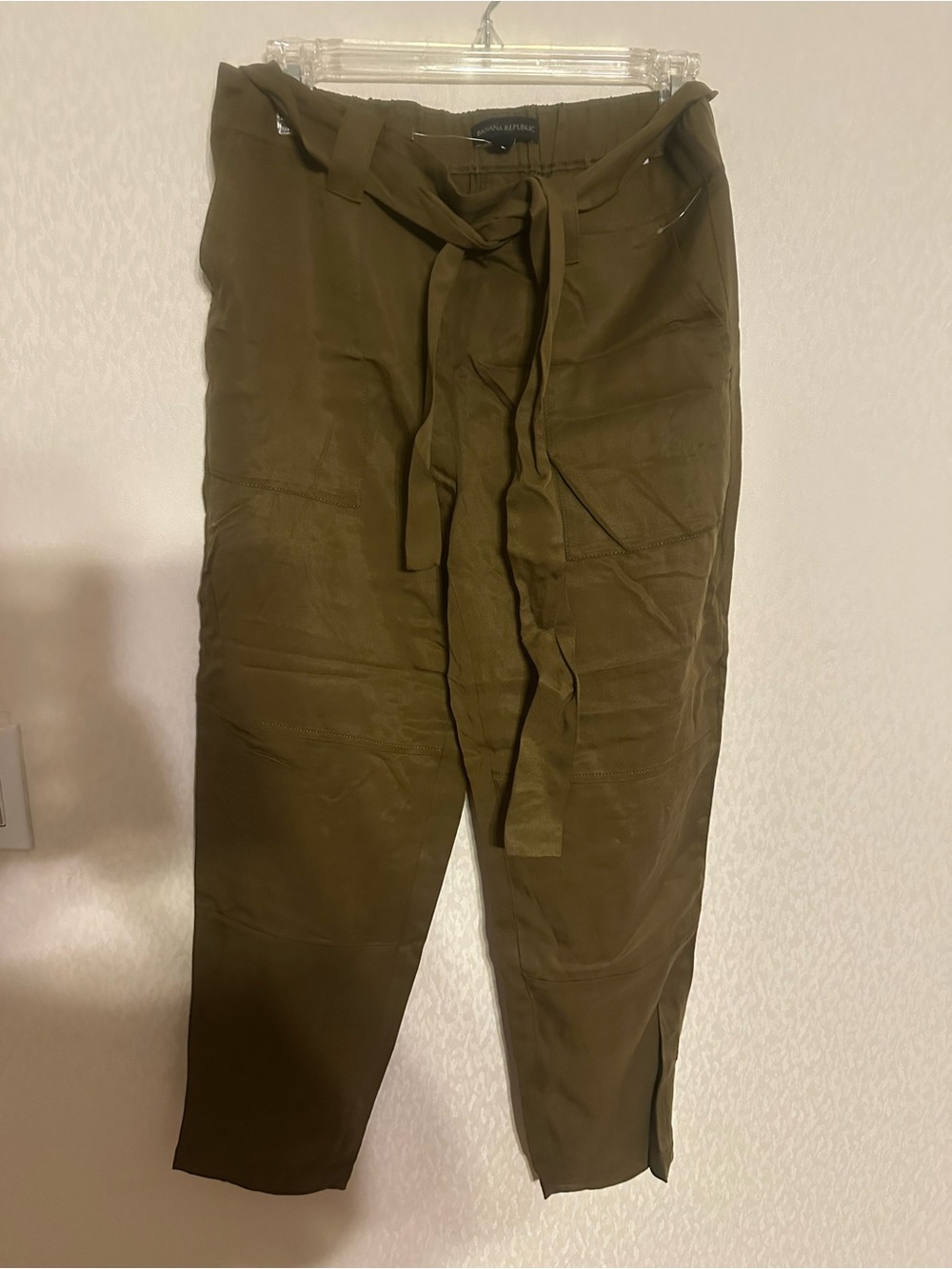 Banana Republic Olive Green Drawstring Chinos